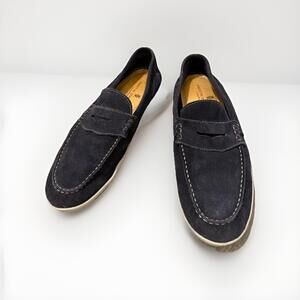 MARTIN DINGMAN SUEDE PENNY DRIVING MENS LOAFERS SIZE 13 MADE IN BRAZIL